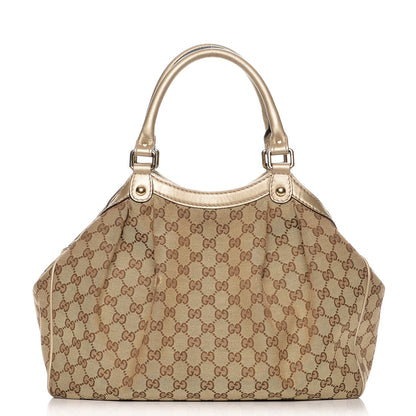 Gucci Monogram Medium Sukey Tote Champagne 1 of 18
