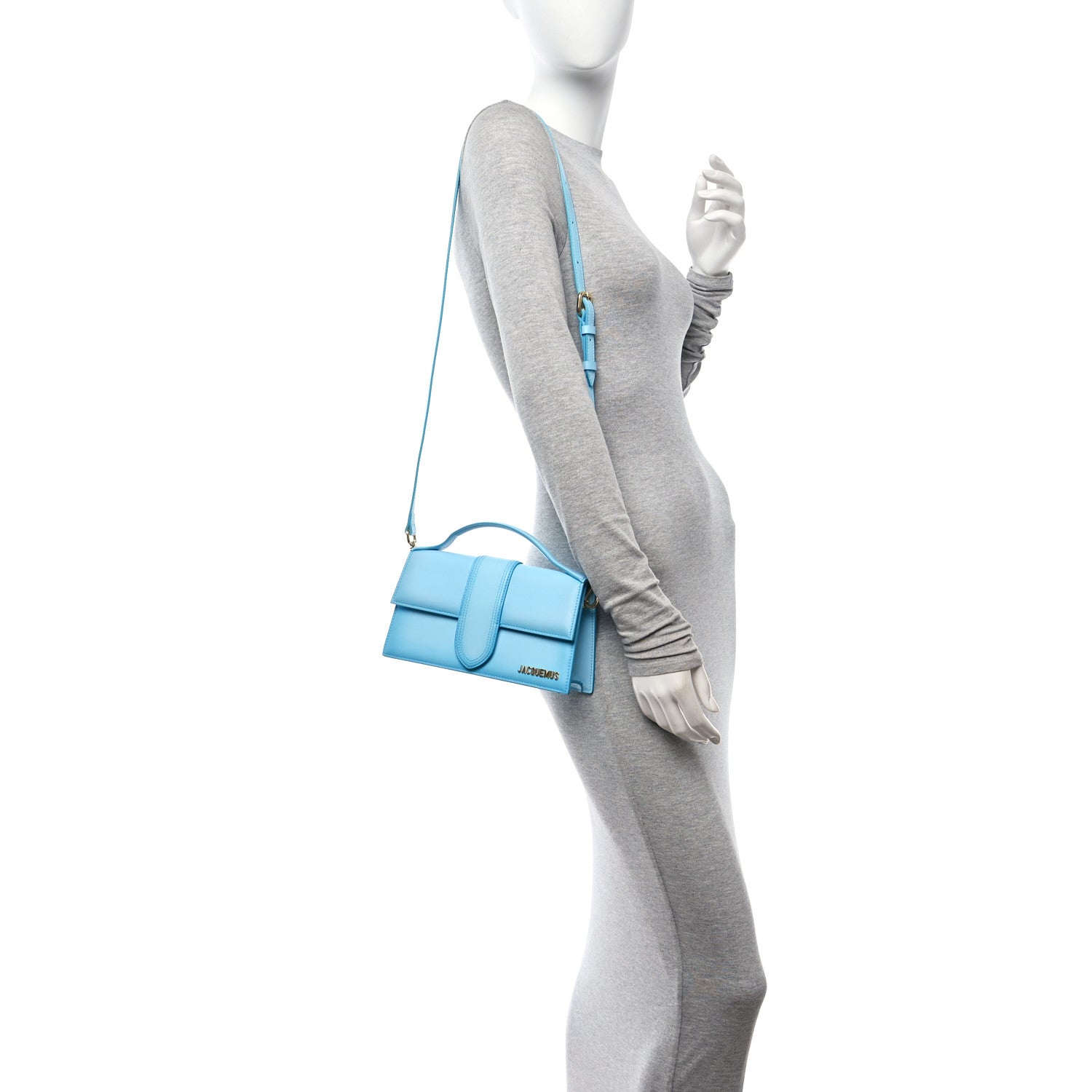 Jacquemus Smooth Calfskin Le Grand Bambino Blue 2 of 11