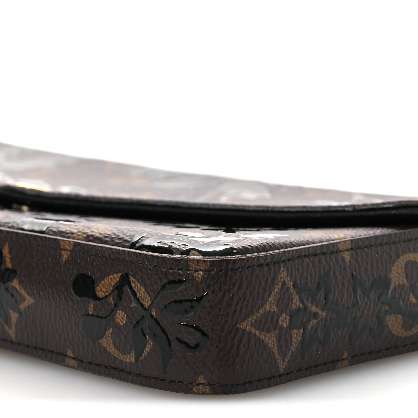 Monogram Blossom Pochette Felicie Chain Wallet Black