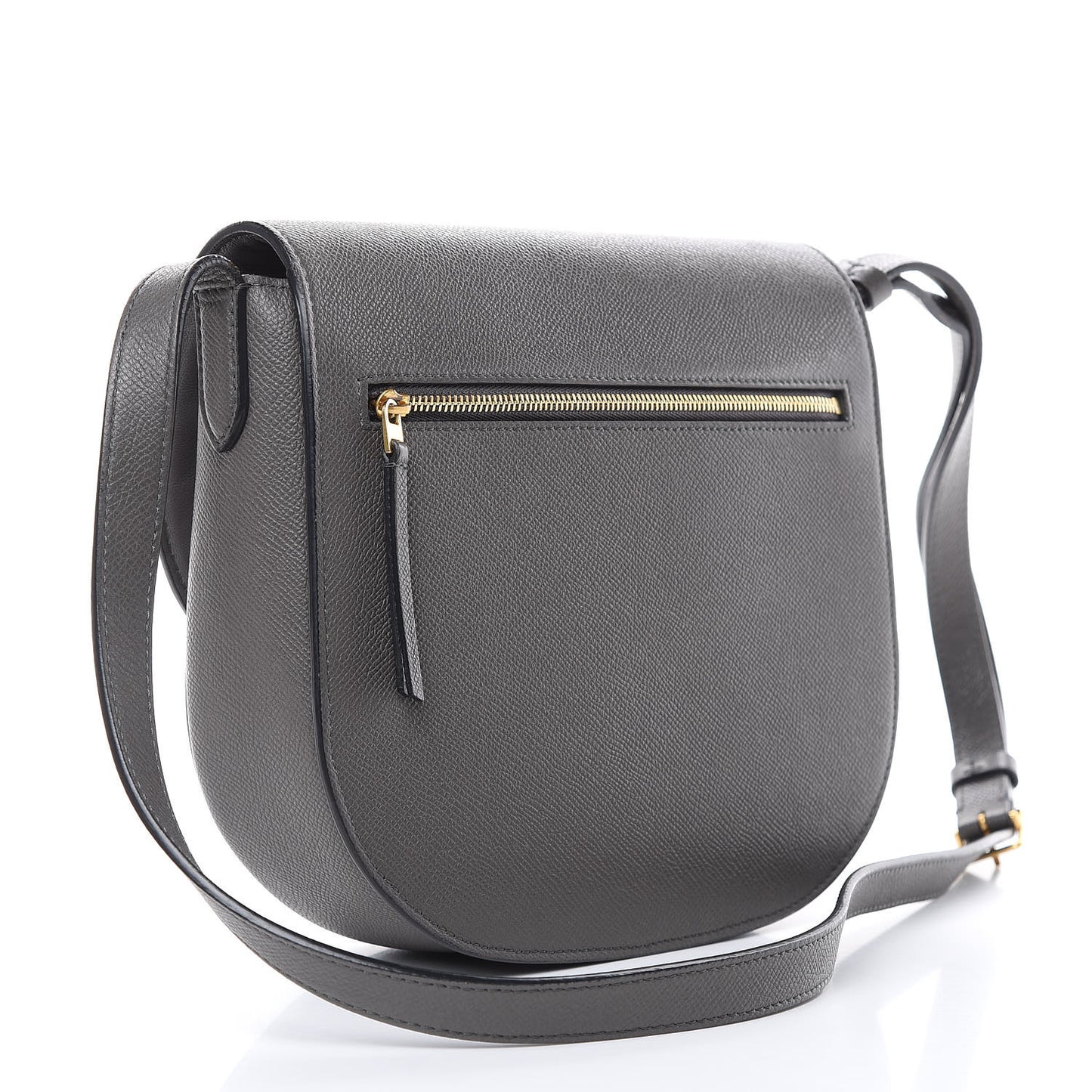 Grained Calfskin Medium Trotteur Taupe