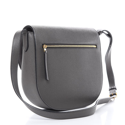 Celine Grained Calfskin Medium Trotteur Taupe 3 of 15