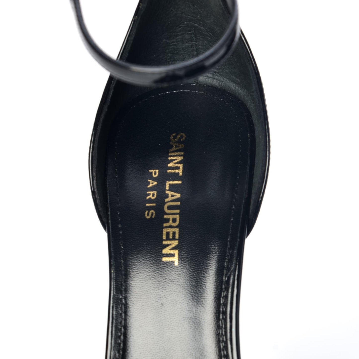 Patent Debbie 105 Platform Sandals 38 Black