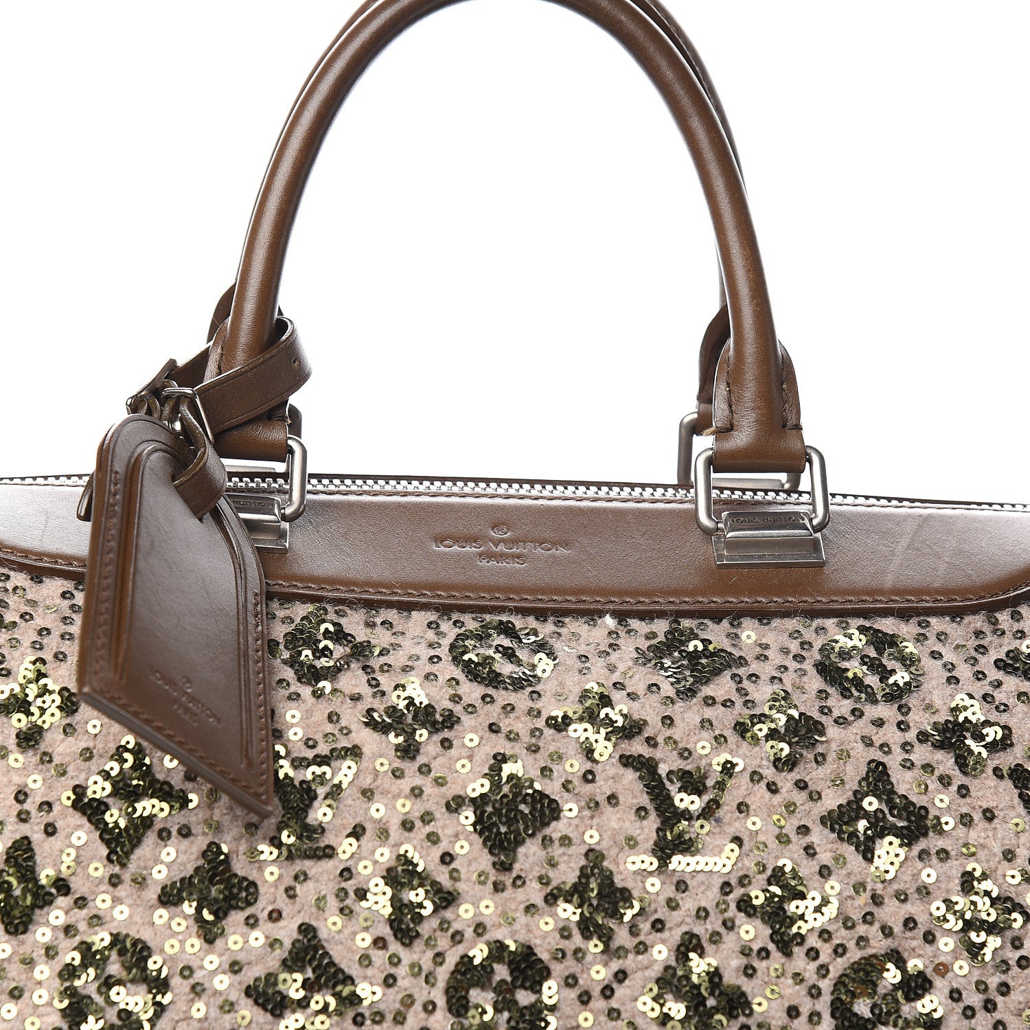 Louis Vuitton Sequin Monogram Sunshine Express Speedy Kaki 12 of 13