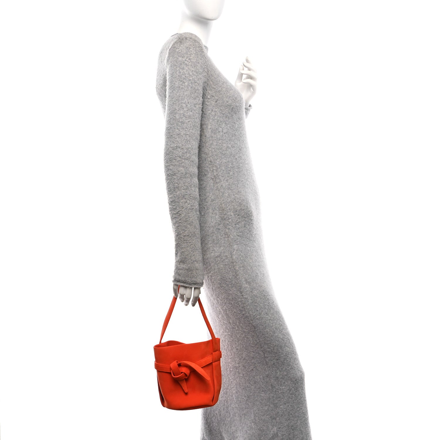 The Row Nubuck Mini Leo Bucket Bag Orange 2 of 9