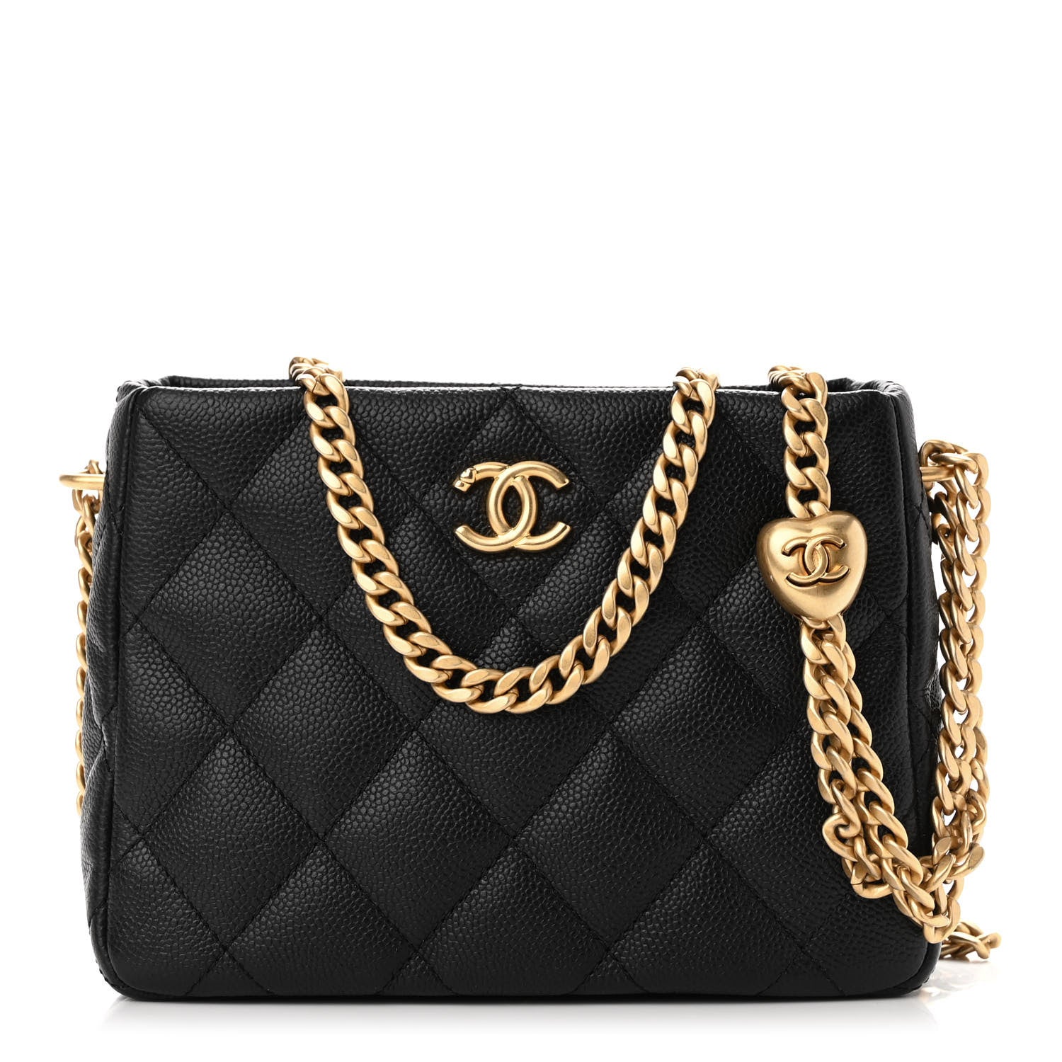 Chanel Caviar Quilted Sweetheart Hobo Black 1 of 10