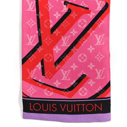 Louis Vuitton Silk Monogram Planet LV Bandeau Pink 3 of 4