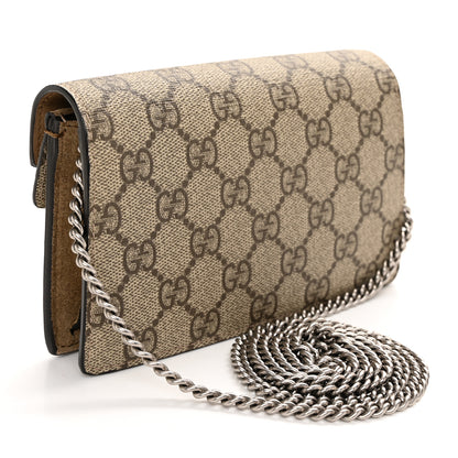 Gucci GG Supreme Monogram Super Mini Dionysus Shoulder Bag Taupe 3 of 10