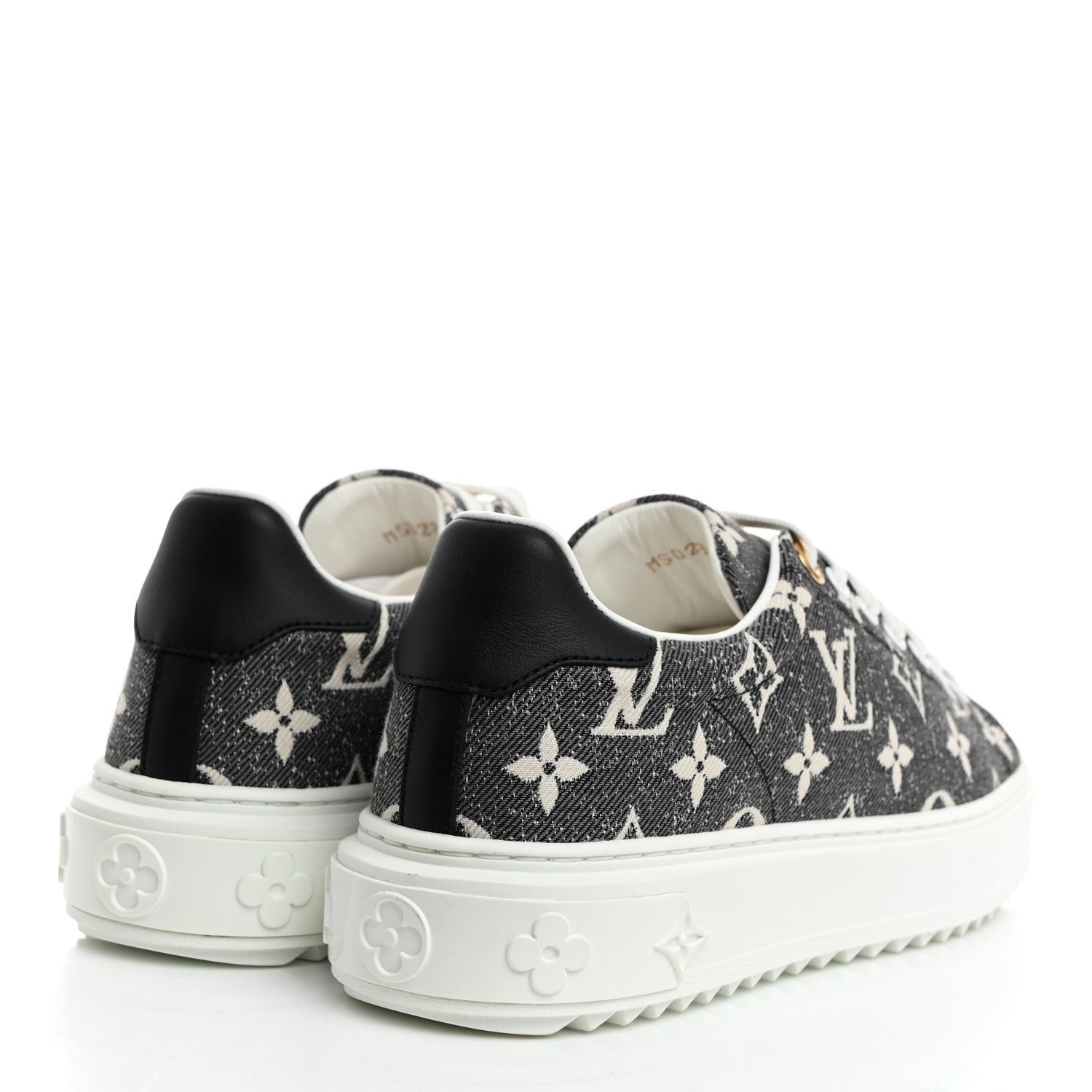 Louis Vuitton Denim Monogram Time Out Sneakers 36.5 4 of 9