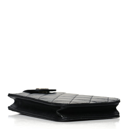 Chanel Lambskin Quilted CC Phone Holder Black 4 of 12