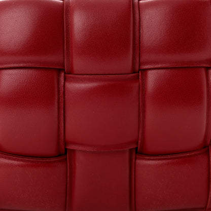 Bottega Veneta Nappa Maxi Intreccio Padded Cassette Crossbody Bag Dark Red 8 of 14