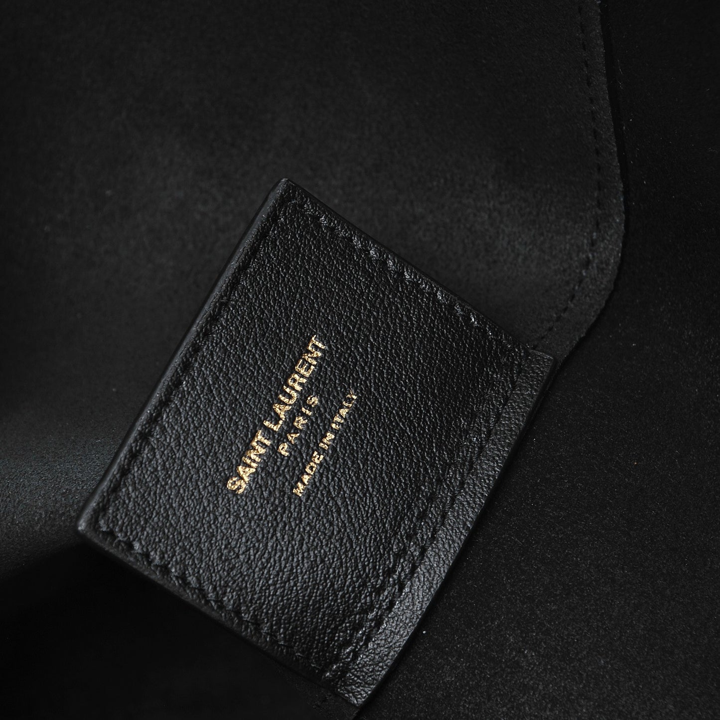 Calfskin Large Shopping Tote Black