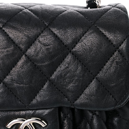 Chanel Washed Lambskin Quilted Medium Chain Around Messenger Black 13 of 14