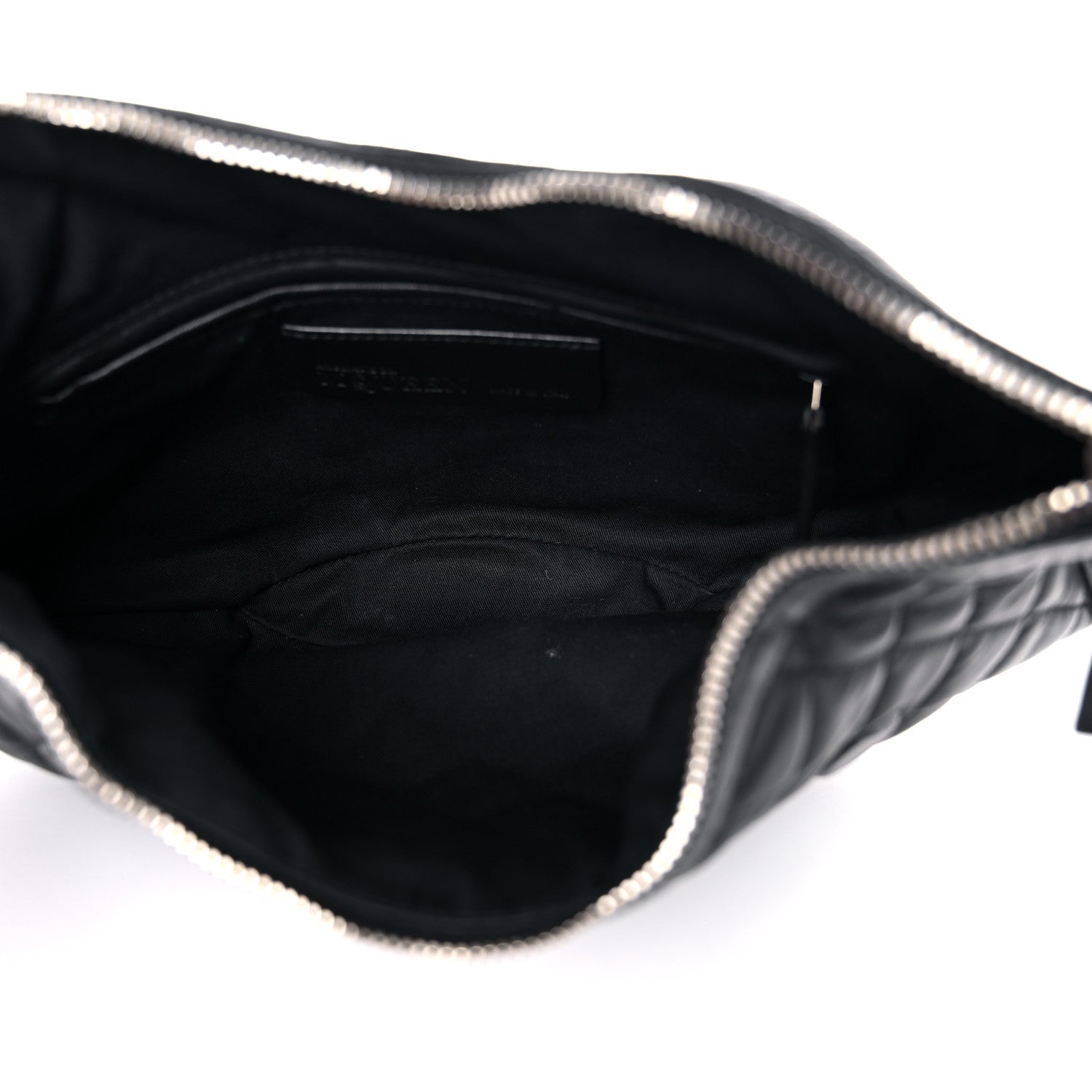 Alexander McQueen Lambskin Quilted De Manta Clutch Black 5 of 12