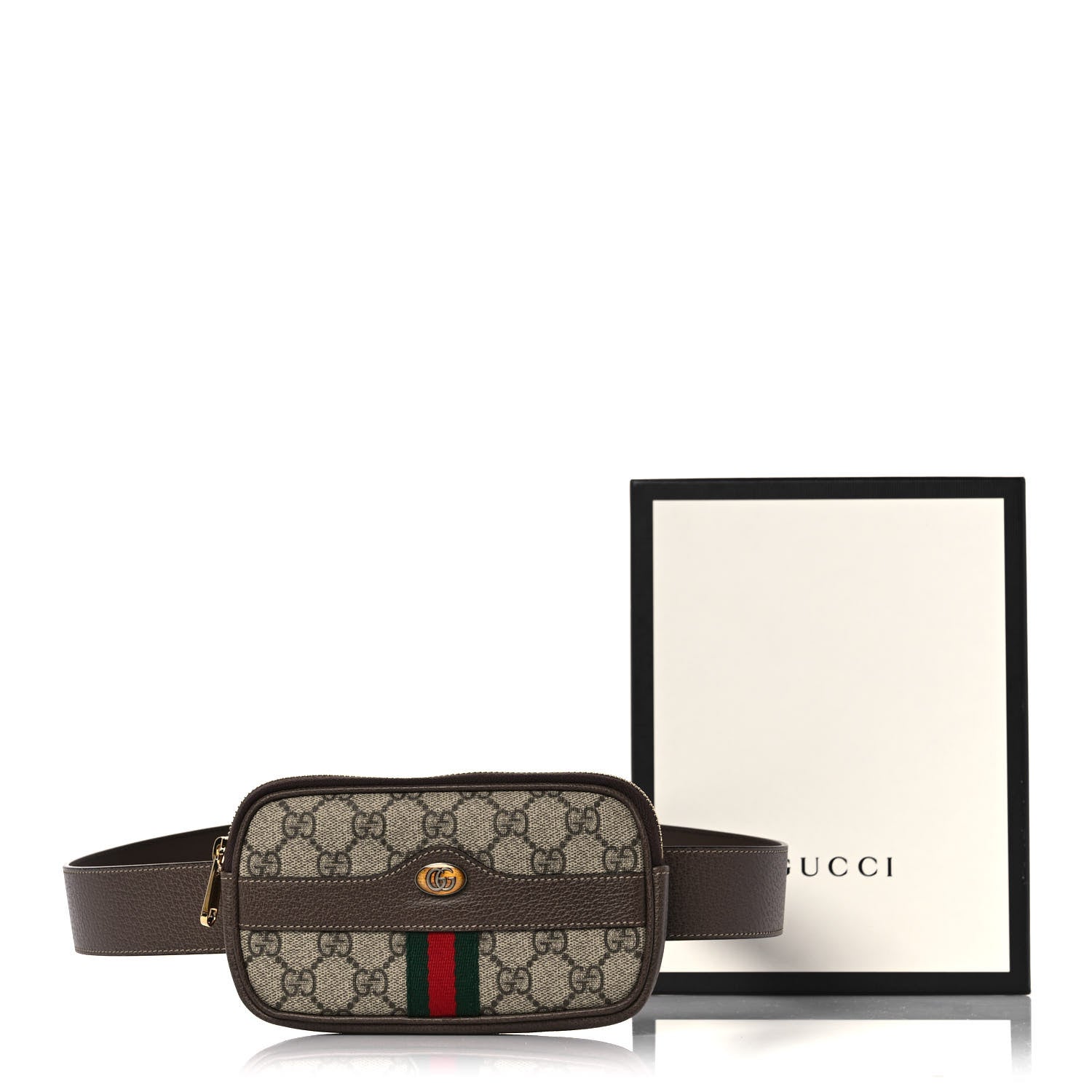 Gucci GG Supreme Monogram Ophidia Belted iPhone Case 95 38 Dark Brown 12 of 12