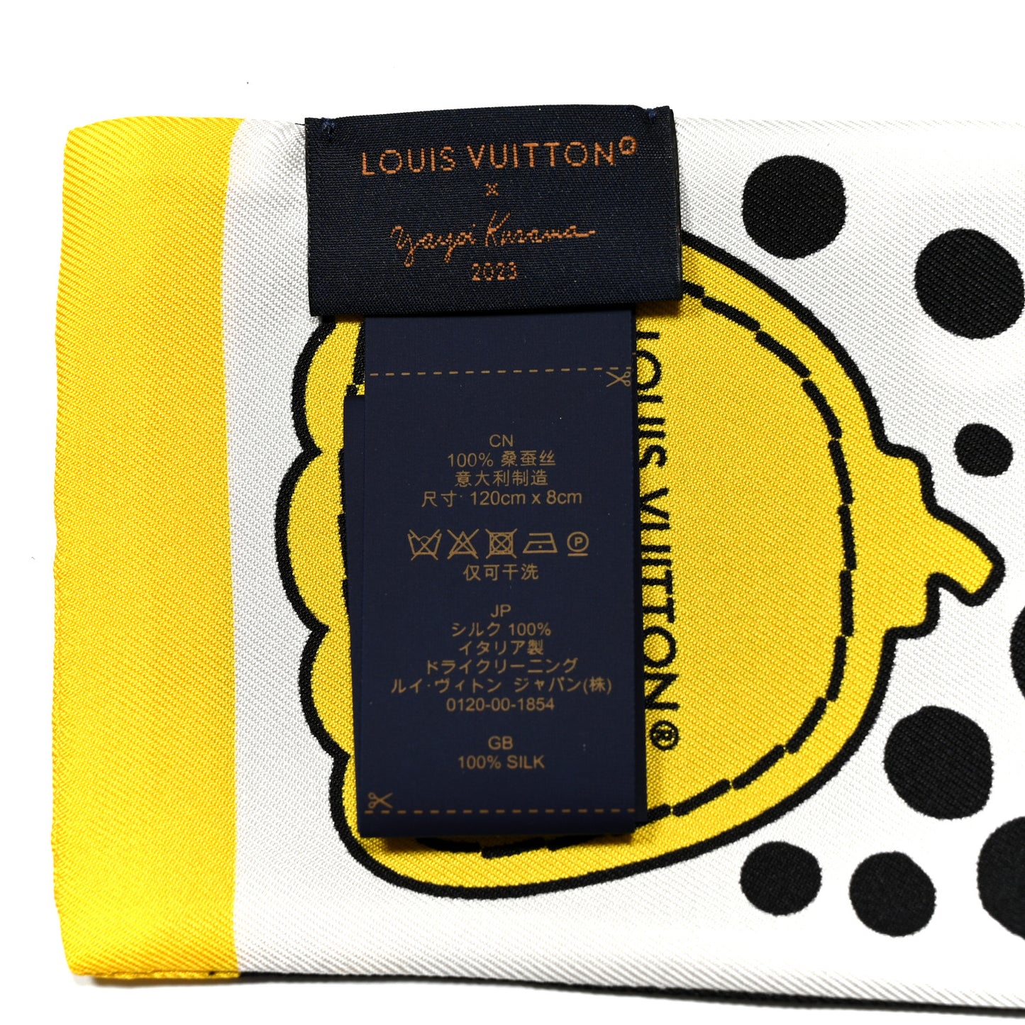 LV x YK Infinity Dots Bandeau Black Yellow White