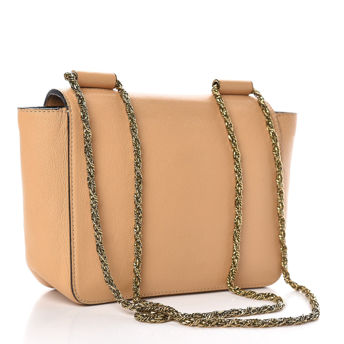Goatskin Small Elsie Shoulder Bag Gingerbread