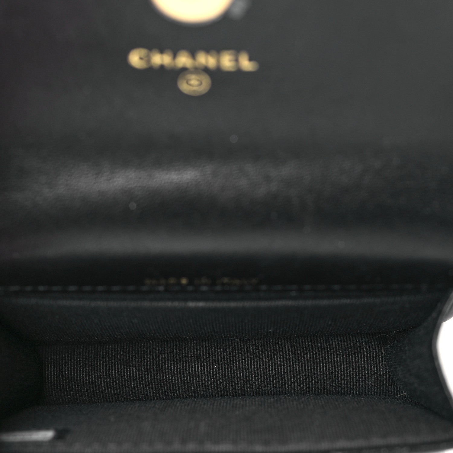 Chanel Lambskin Quilted CC Hook Card Holder Black 5 of 10