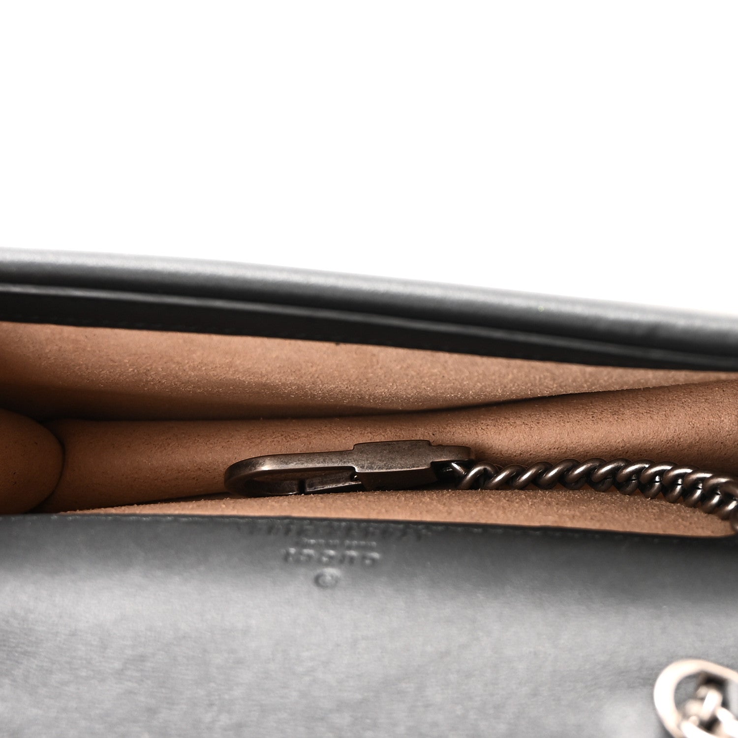 Gucci Suede Super Mini Dionysus Shoulder Bag Black 5 of 9