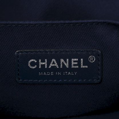 Chanel Grained Calfskin Large Neo Executive Shopper Tote Dark Blue 6 of 10