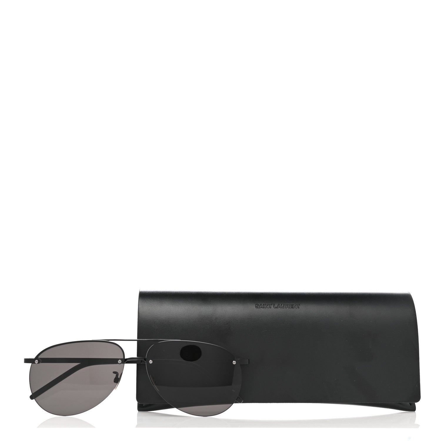 Saint Laurent Aviator SL 416 Sunglasses Black 7 of 7