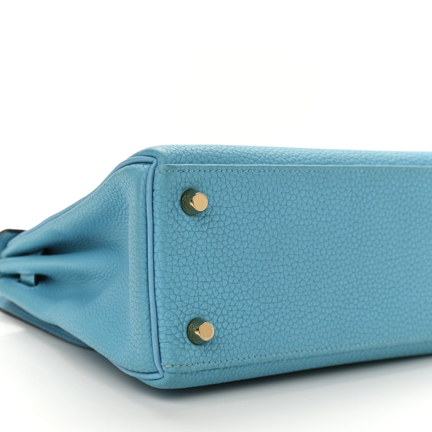Hermes Togo Kelly Retourne 25 Bleu Du Nord 9 of 10