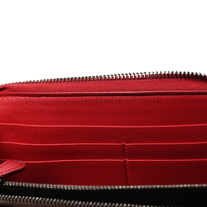 Bottega Veneta Nappa Intrecciato Zip Around Wallet Red 10 of 11