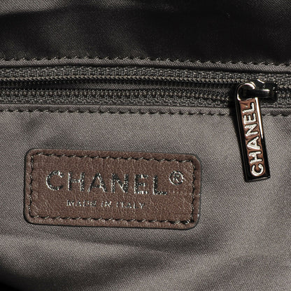 Chanel Vinyl Graphic Edge Tote Black 6 of 7