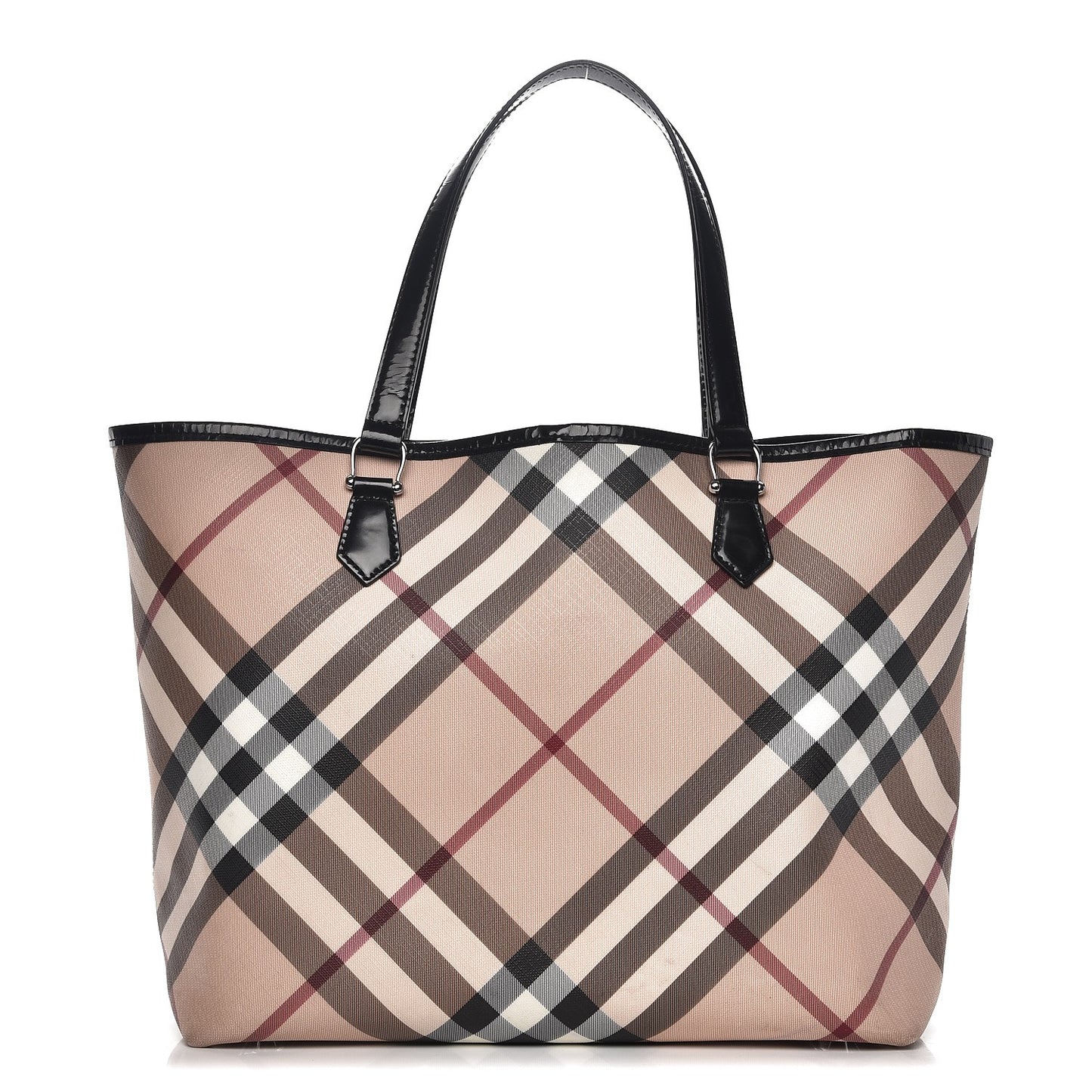 Nova Check Large Nickie Tote Black