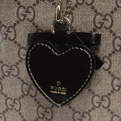 Gucci GG Plus Monogram Tattoo Heart Medium Joy Boston Dark Brown 10 of 10