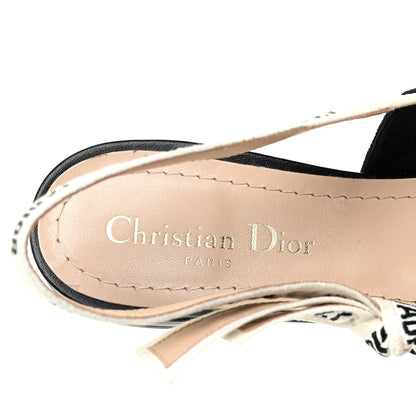 Christian Dior Technical Canvas Ribbon J'Adior Slingback Ballet Flats 40 Black 22 of 28