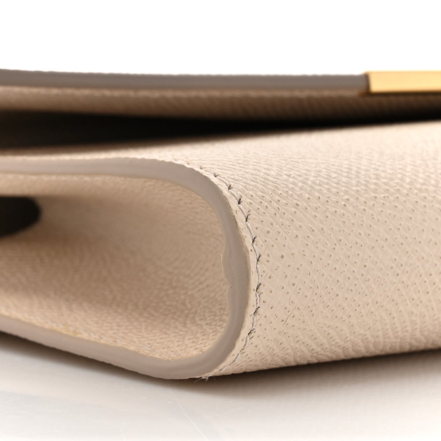 Hammered Calfskin Mini Gancini Icona Bag Beige