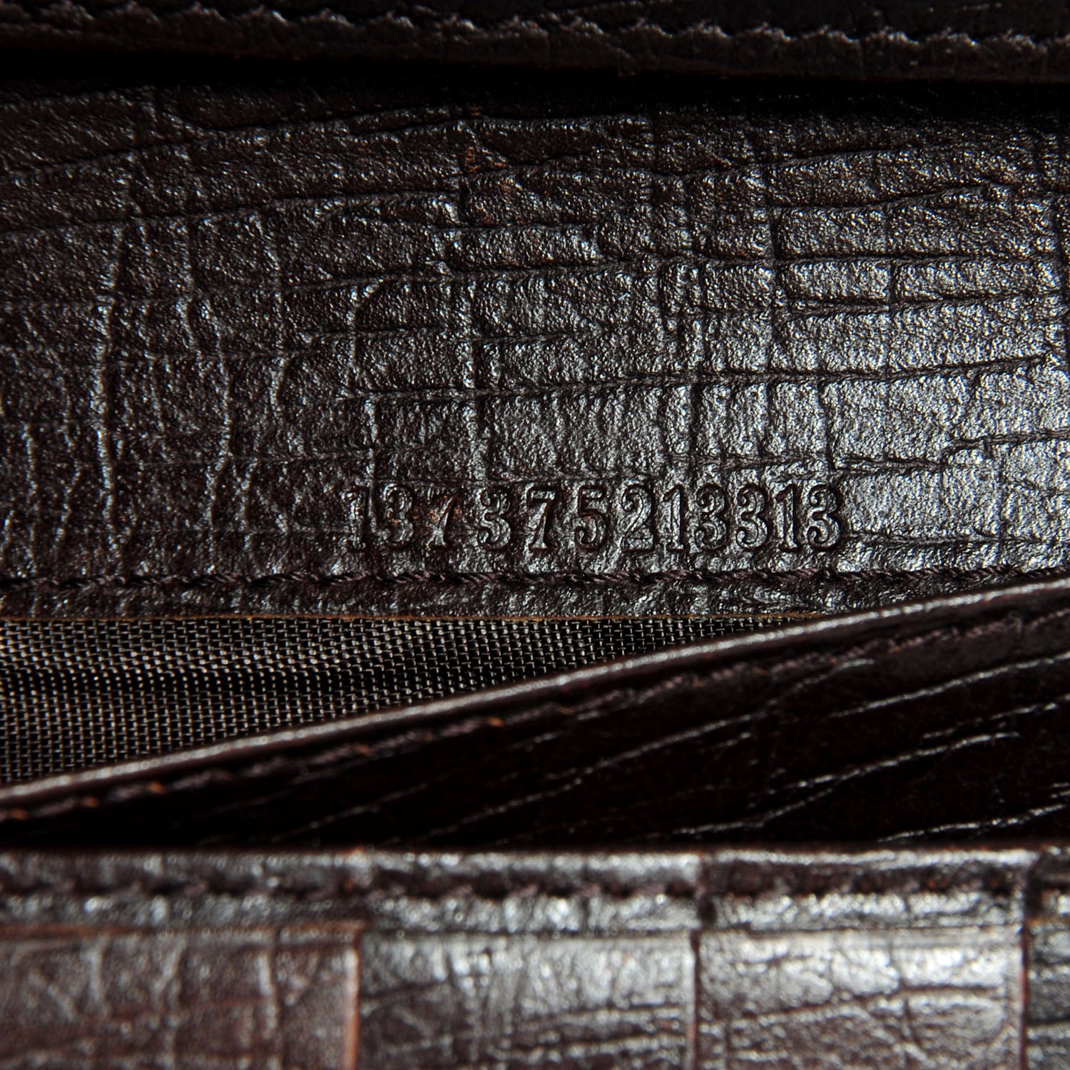 Gucci Monogram Hasler Continental Wallet Dark Brown 7 of 7