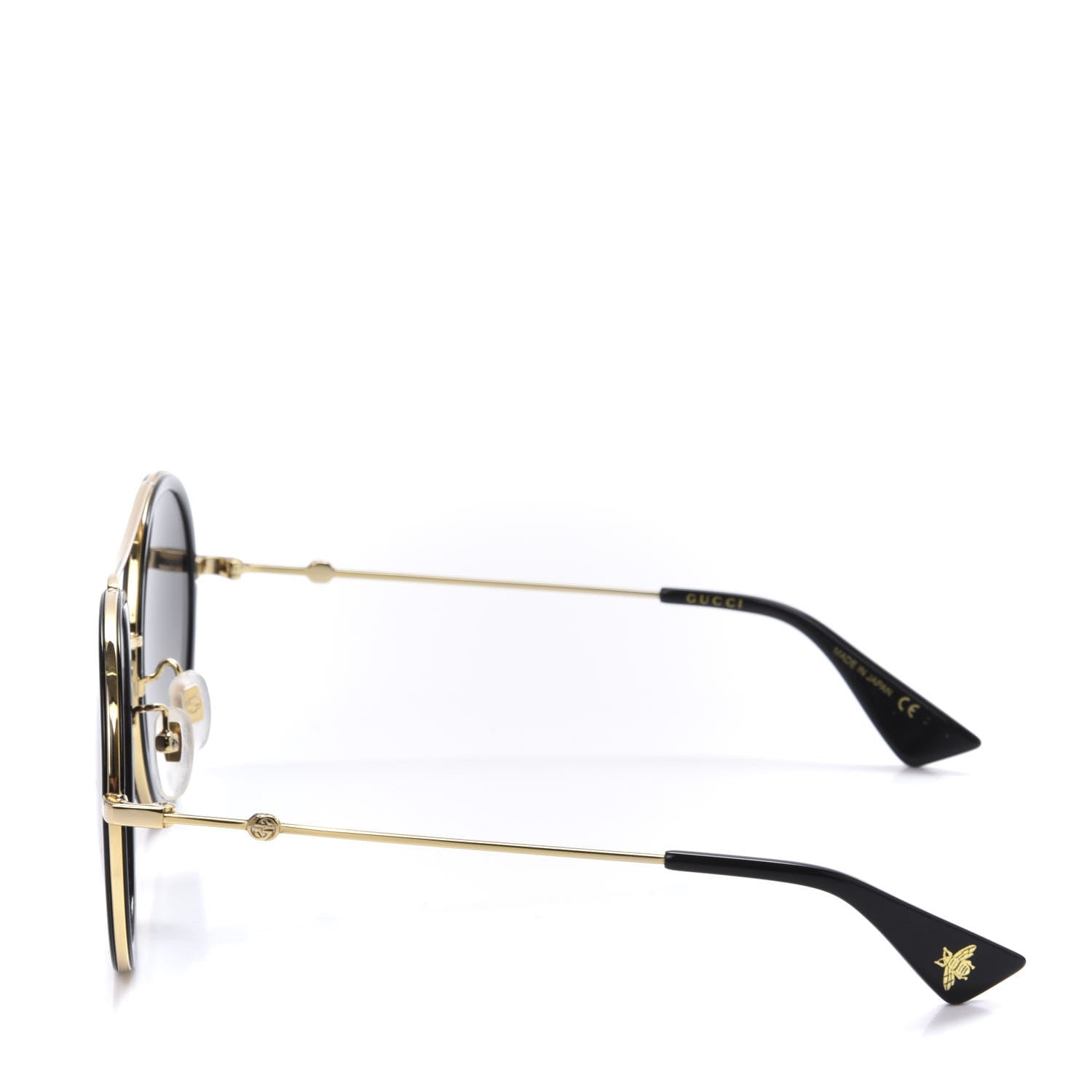 Gucci Round Frame Sunglasses GG0061S Black 3 of 8