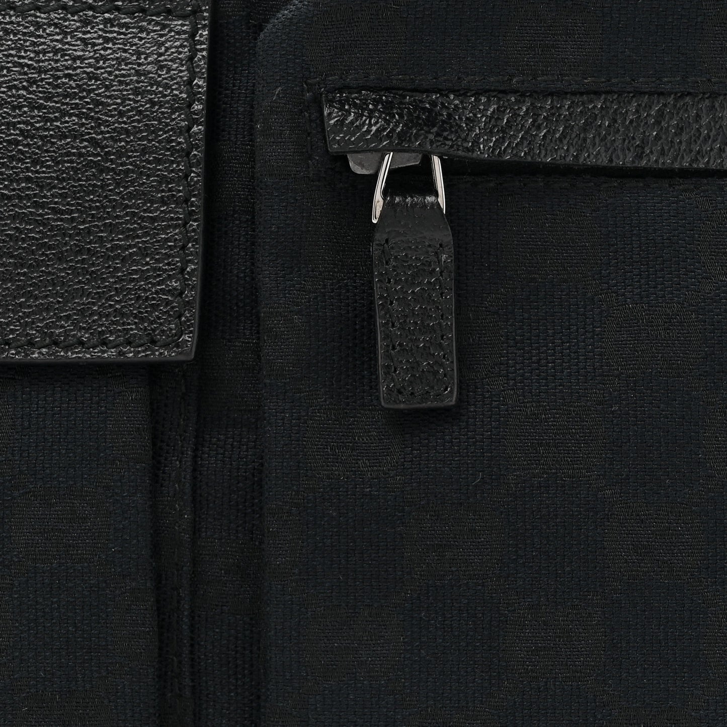 GG Monogram Double Pocket Belt Bag Black