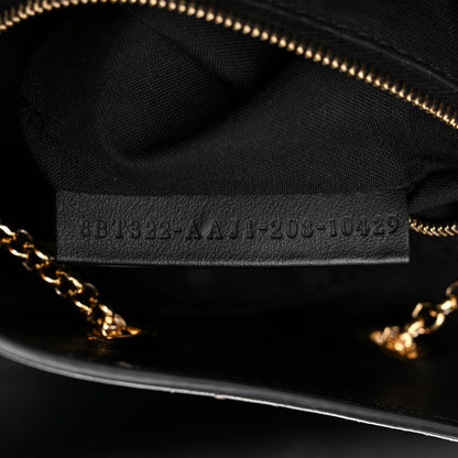 Fendi Vitello Grace King Karligraphy Chain Bucket Bag Black Bisquit 7 of 10