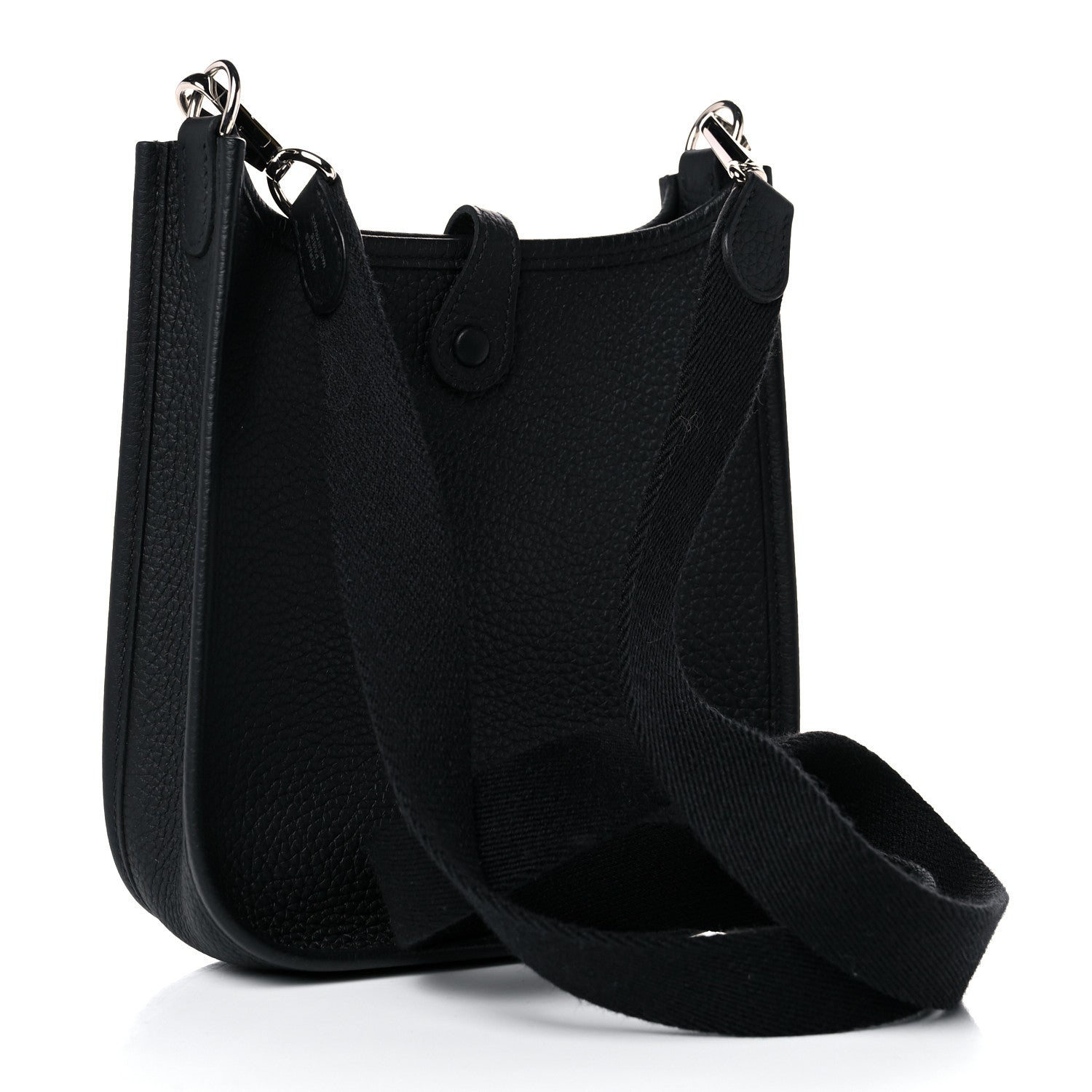 Hermes Taurillon Clemence Evelyne TPM Black 3 of 10