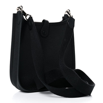 Hermes Taurillon Clemence Evelyne TPM Black 3 of 10