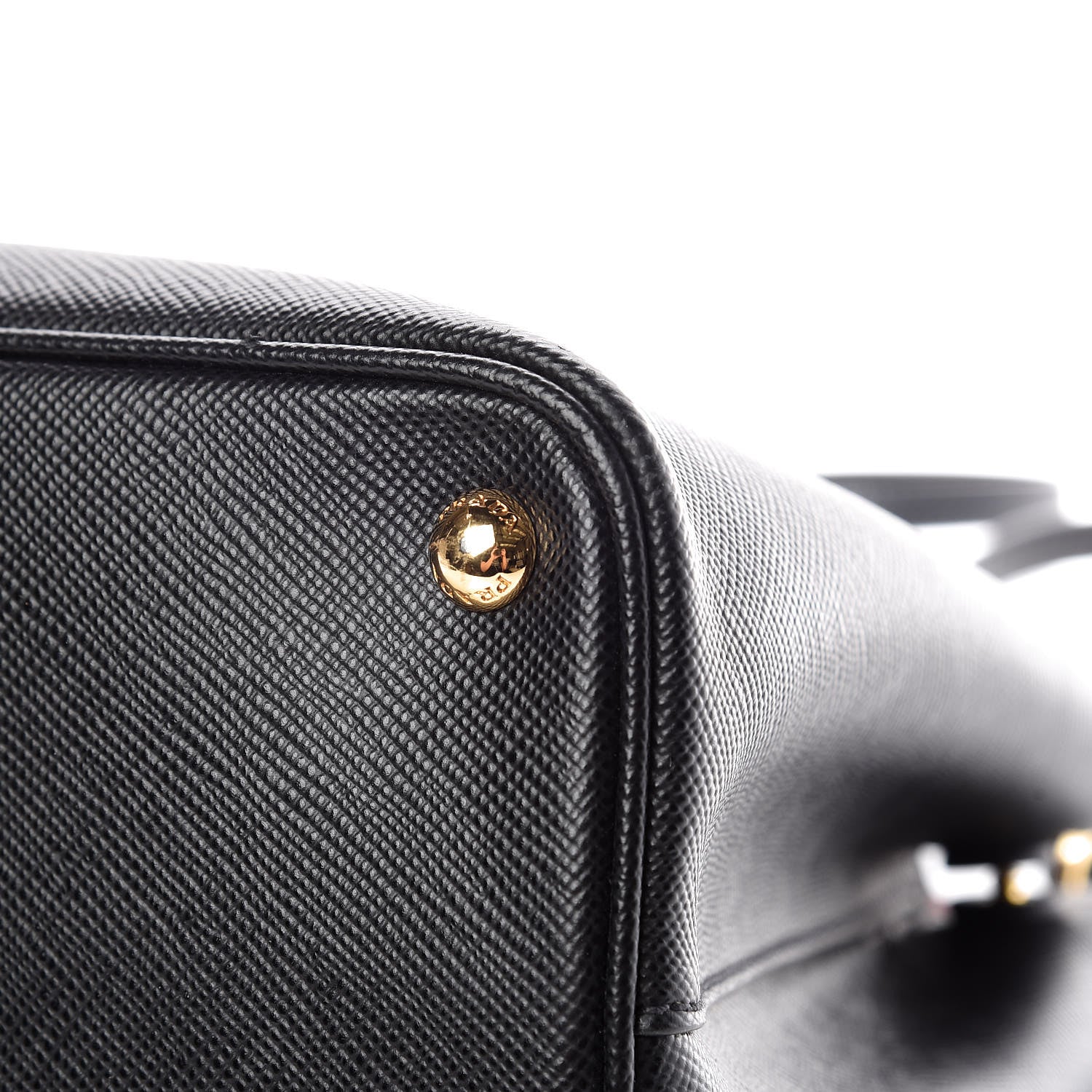 Prada Saffiano Cuir Medium Double Bag Black Fuoco 20 of 23