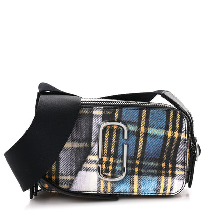 Marc Jacobs Saffiano Small Snapshot Tartan Camera Bag Blue Multi 1 of 10