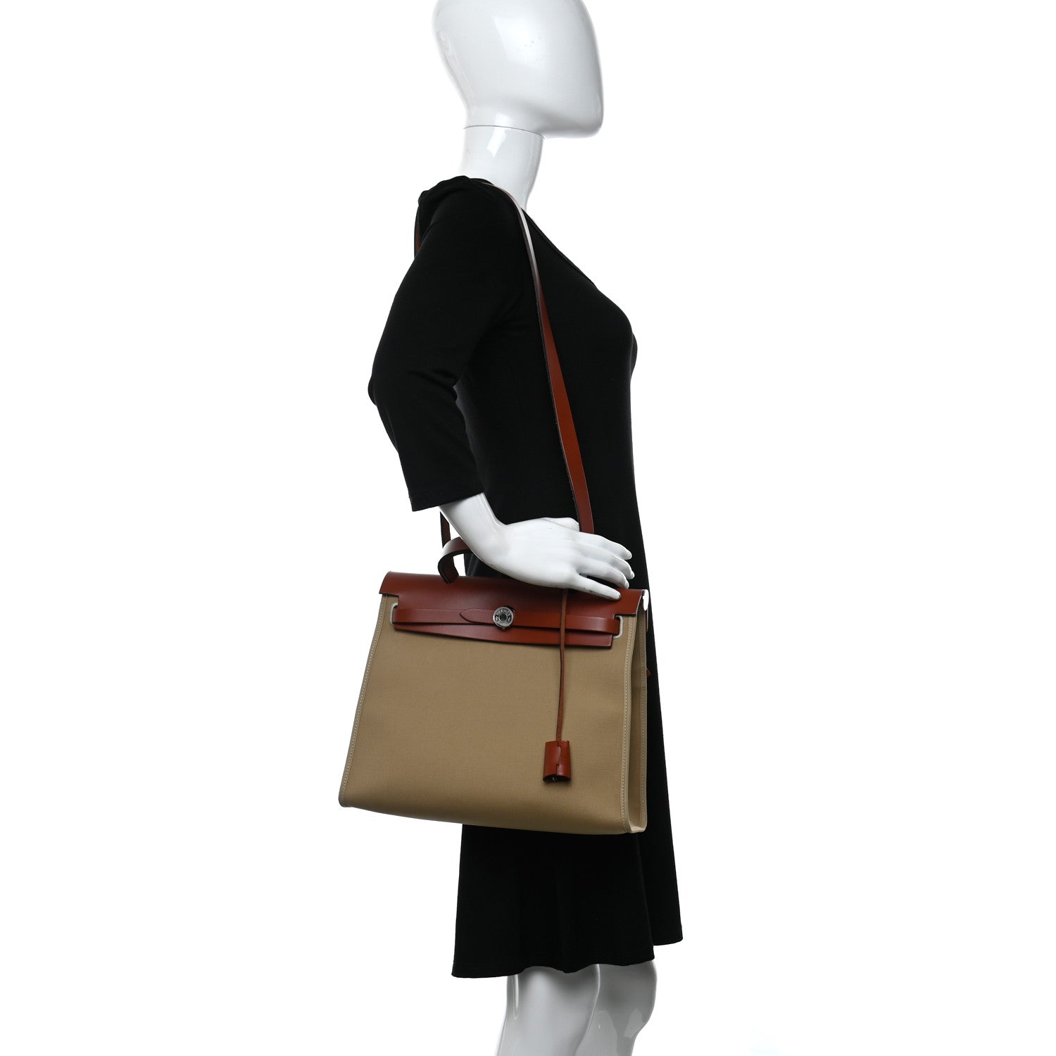 Hermes Vache Hunter Toile Officier Herbag Zip 31 PM Trench Cuivre 2 of 13