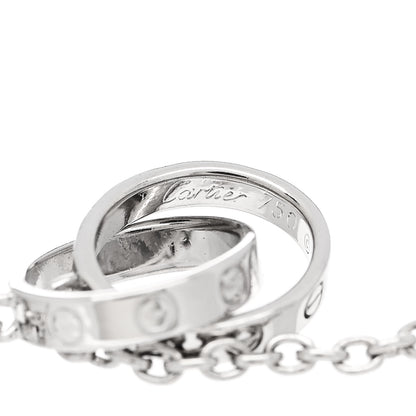 Cartier 18K White Gold Interlocking LOVE Bracelet 3 of 4