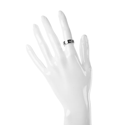 Cartier 18K White Gold 3 Diamond 5.5mm LOVE Ring 48 4.5 2 of 5
