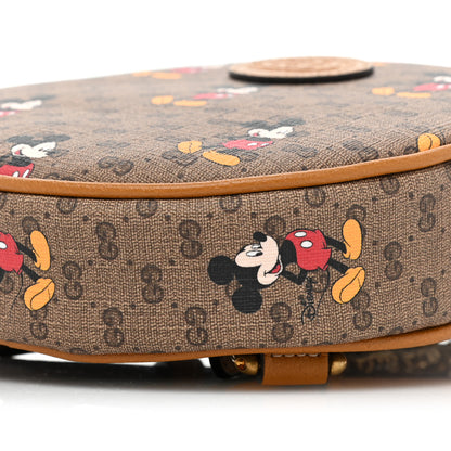 Gucci X DISNEY Mini Vintage GG Supreme Monogram Mickey Mouse Round Backpack Beige Vintage Sun Oil 7 of 7