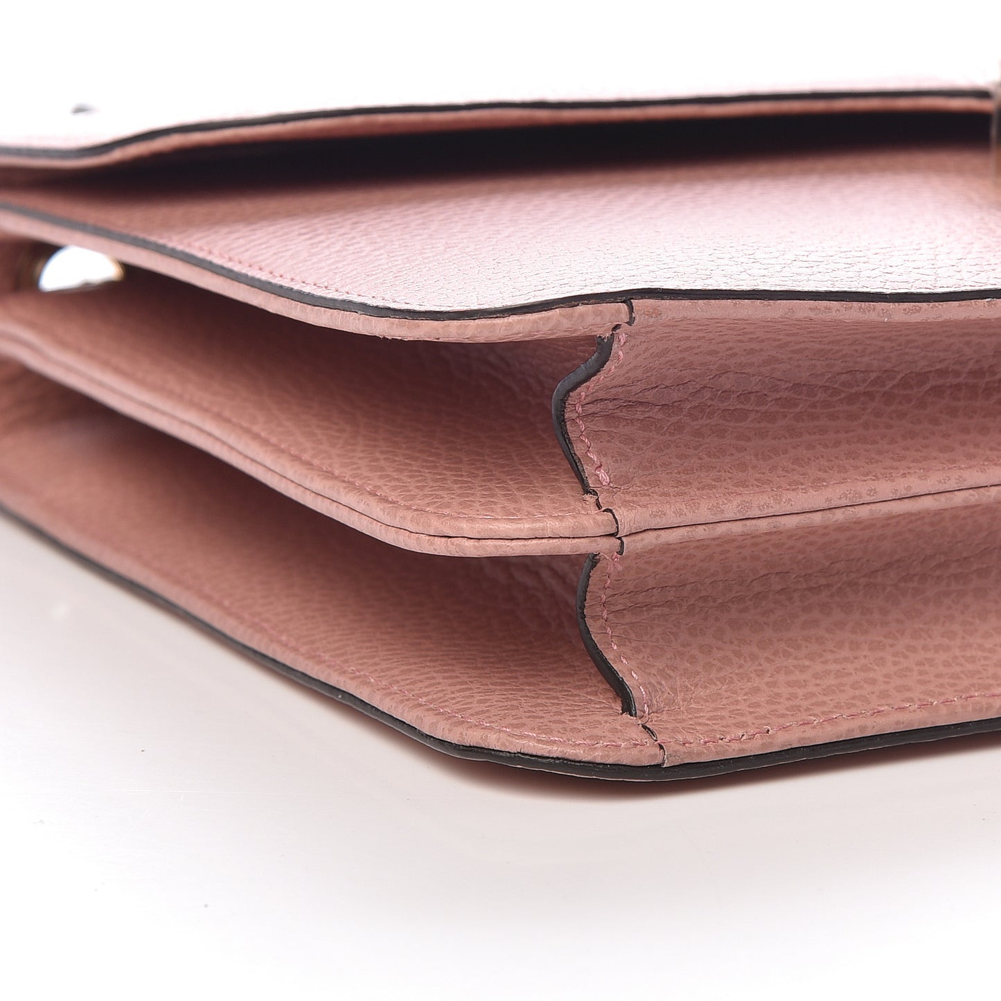 Dollar Calfskin Interlocking G Shoulder Bag Soft Pink