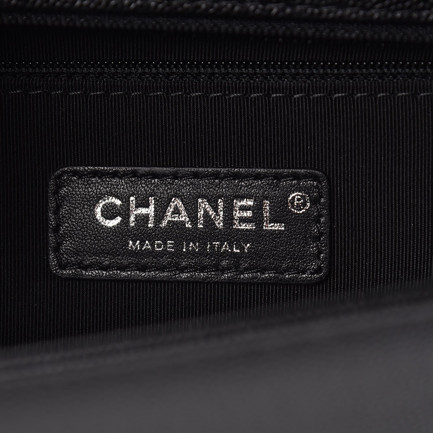 Chanel Caviar Chevron Quilted New Medium Boy Flap Black 6 of 10