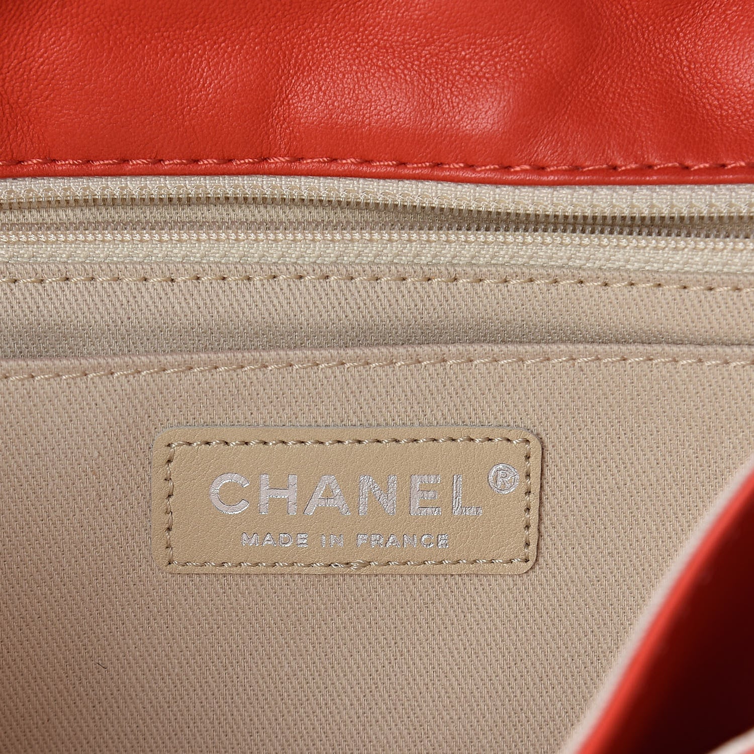 Chanel Lambskin Quilted Medium Icons Secret Label Flap Coral 6 of 10