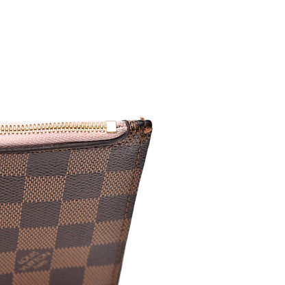 Louis Vuitton Damier Ebene Neverfull MM GM Pochette Rose Ballerine 9 of 11