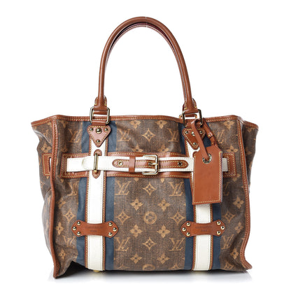 Louis Vuitton Monogram Rayures Tisse Sac GM Blue 1 of 26