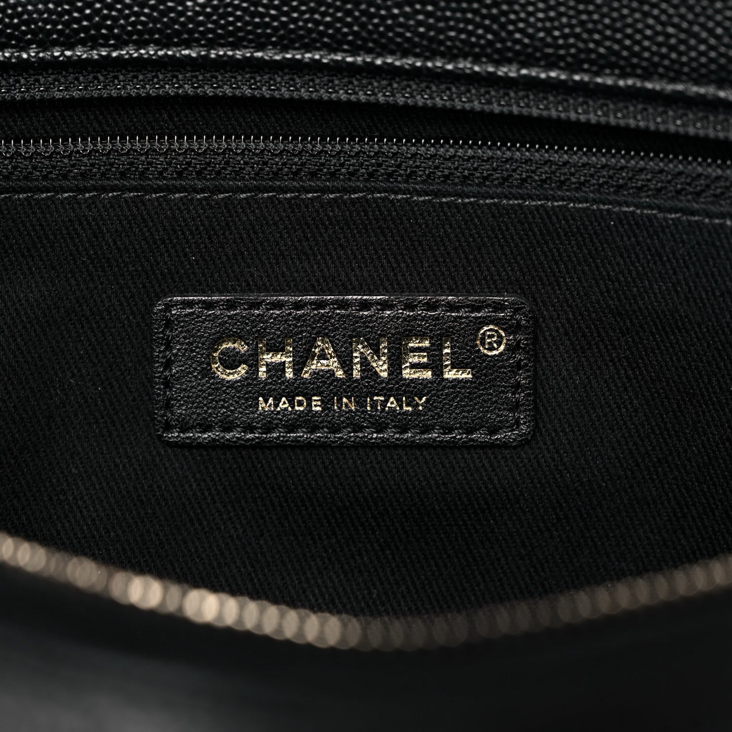 Caviar Lizard Quilted Medium Coco Handle Flap Black