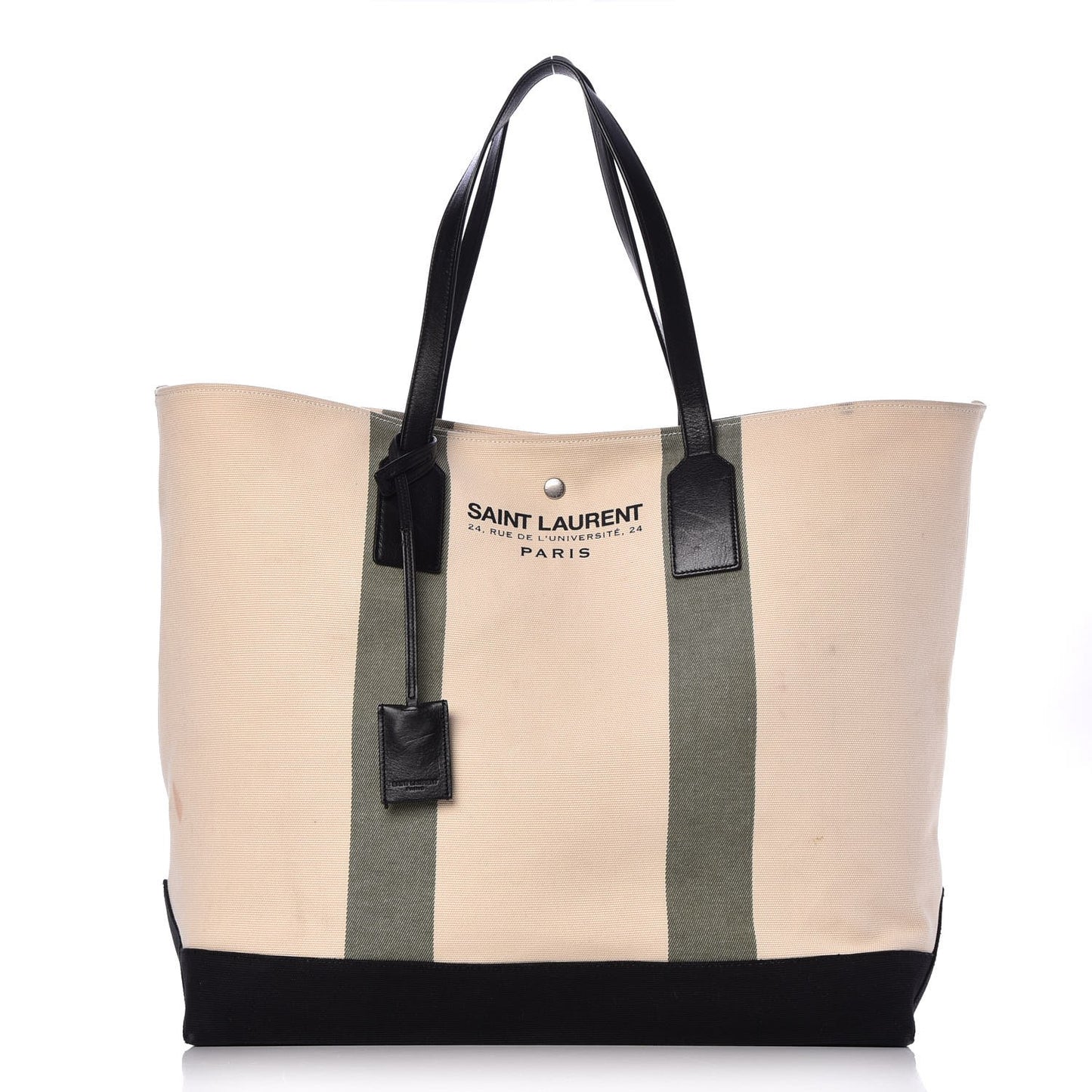 Canvas Beach Shopping East West Tote Ecru